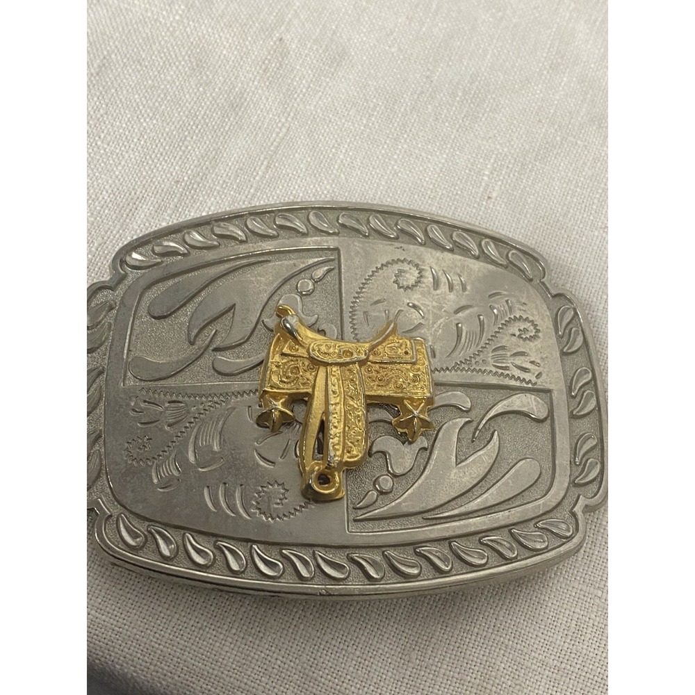 BELT BUCKLE 4x3 WITH SADDLE
